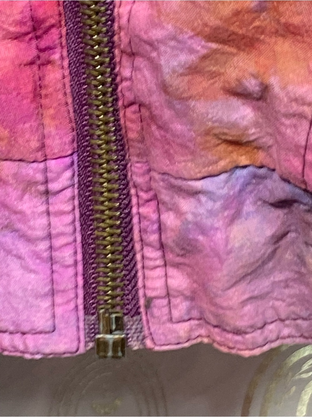 Vintage Women's Purple & Pink Colorblock Bomber Jacket - Picture 6 of 16